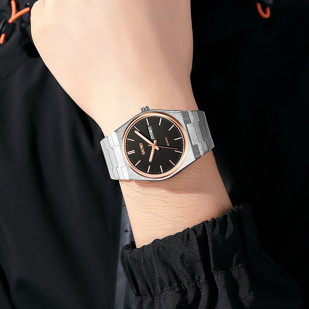 Skmei 9288SIRGBK Silver-Rose Gold-Black Київ - фото 3