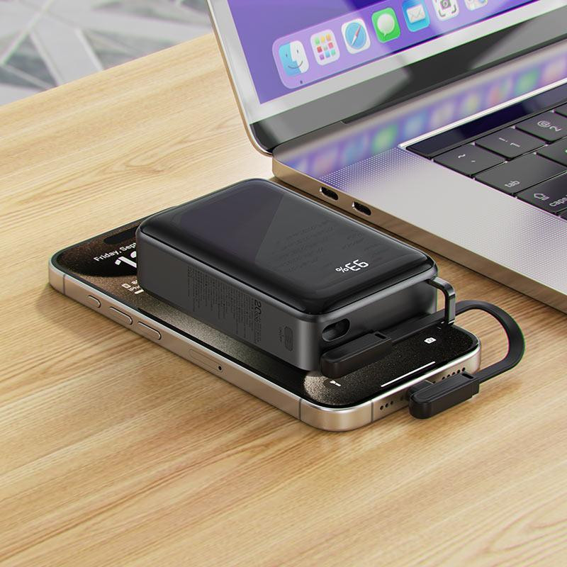 Павербанк 20000 mAh ACEFAST M4 PD67W швидка зарядка чорний power bank повербанк Одеса - фото 8