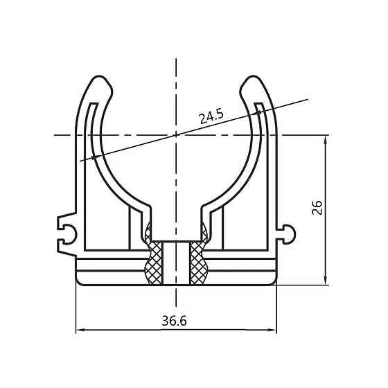 Кріплення PPR Blue Ocean "Білий" 25 Київ
