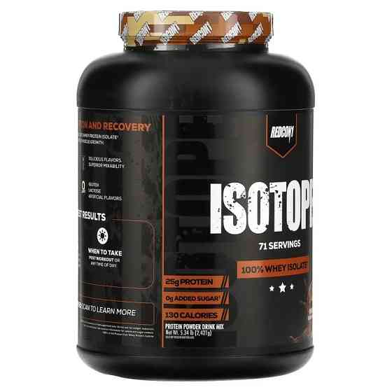 Протеин Redcon1 Isotope 100% Whey Isolate Protein 2251 г, Peanut Butter Chocolate Луцк