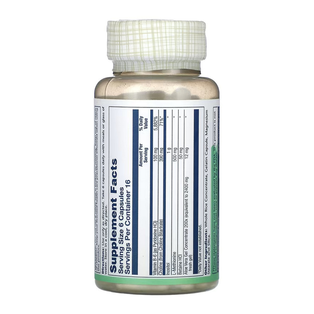 Липотропик Solaray Lipotropic + 1000 - 100 капс Киев - изображение 2