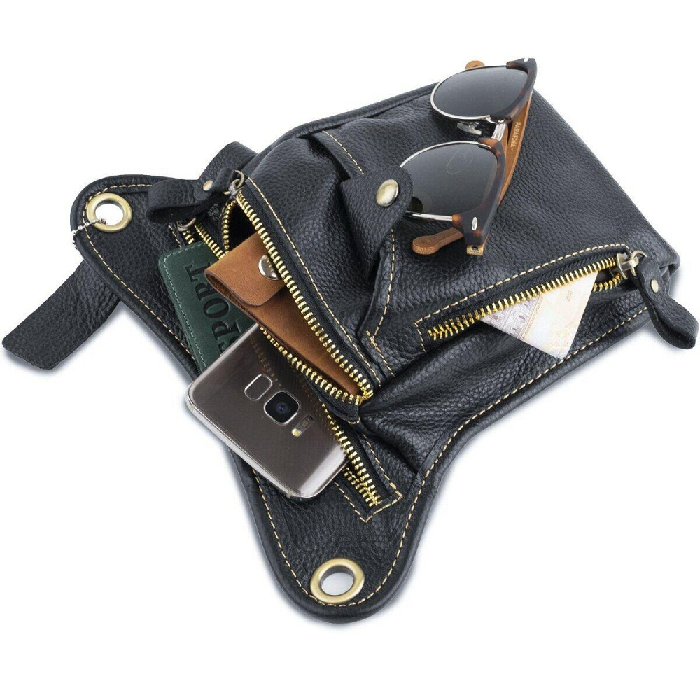 Сумка на пояс Vintage 14659 Чорна Київ - фото 6