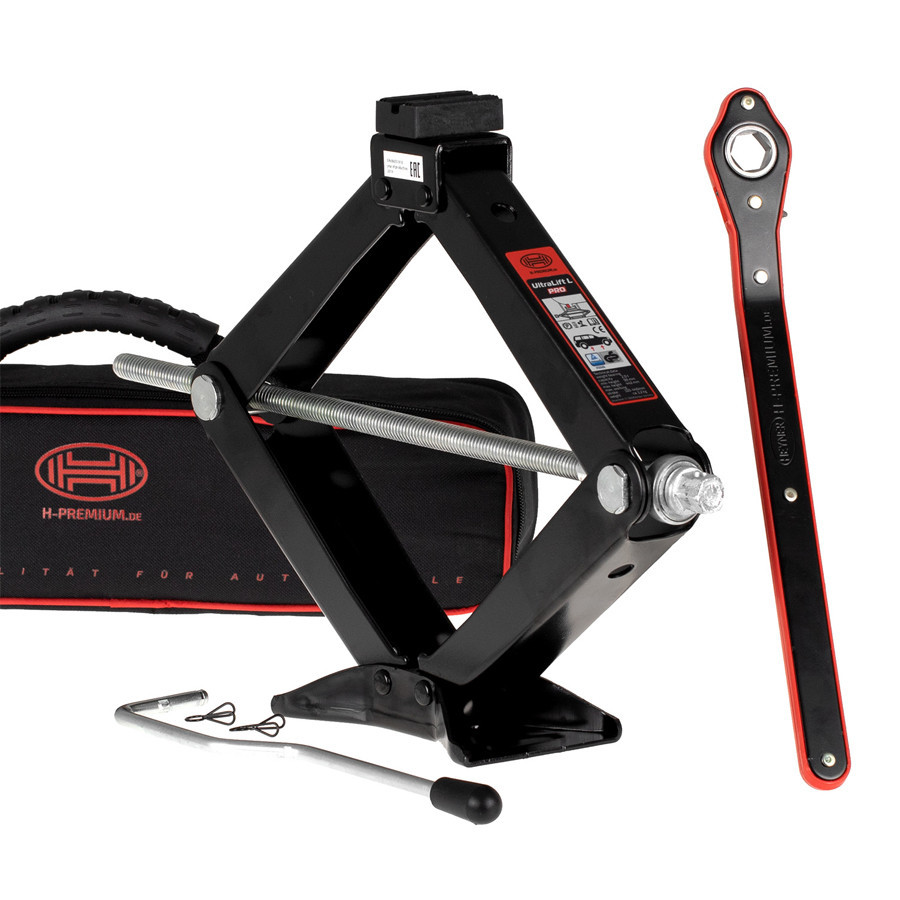 Преміум домкрат гвинтовий (ромб), з ручкою-трещіткою, 2т "BlackEdition", Heyner, 347210 Київ - фото 7