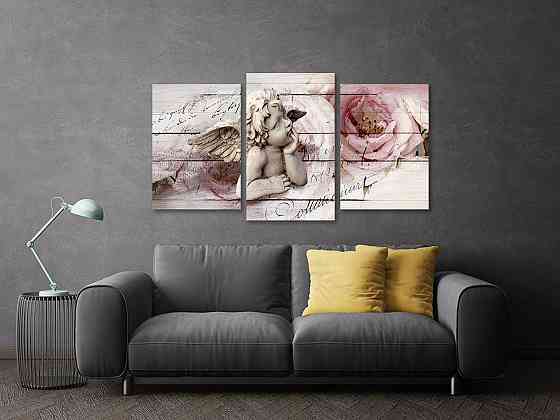 Модульная картина в гостиную / спальню  Янгол  Art-679_3 70x130 см Киев