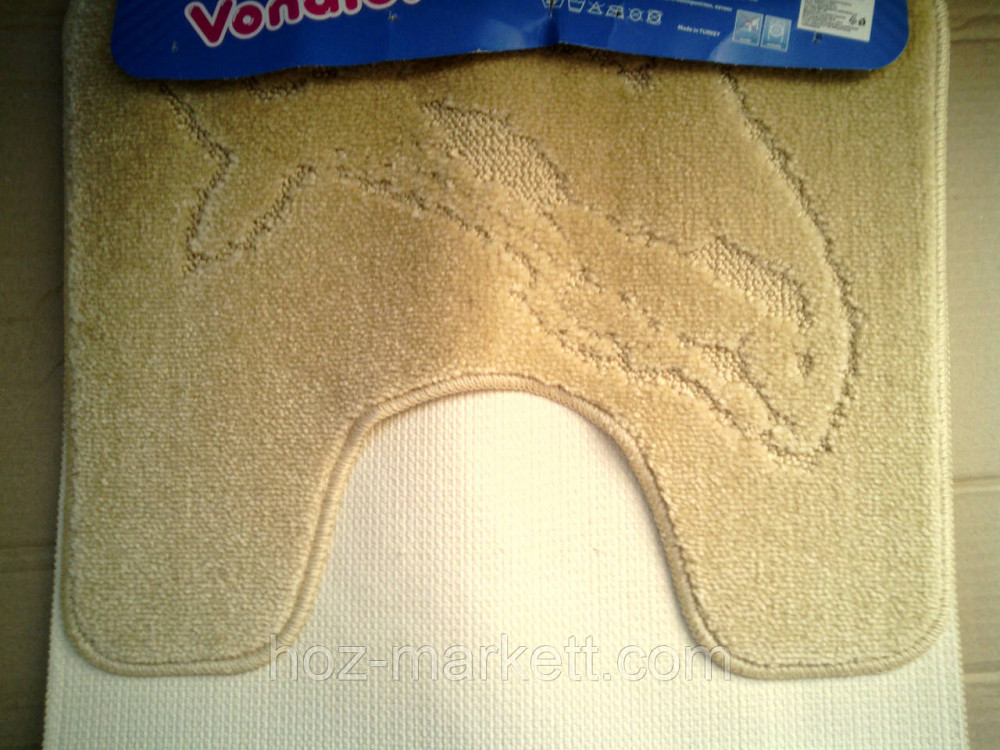 Набор ковриков для ванной и туалета бежевый производство Турция Харьков - изображение 5