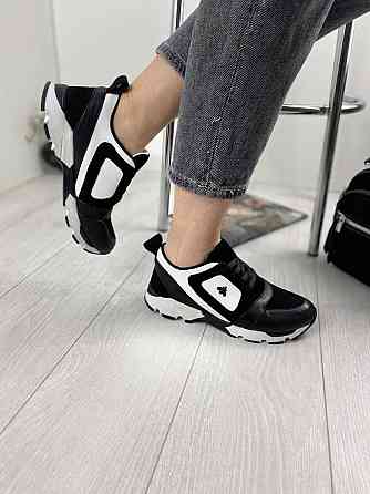 GINA ORIGINAL Кросівки жіночі GINA ORIGINAL 6783 чорний/білий (весна-осінь, шкіра натуральна) ( Коломыя