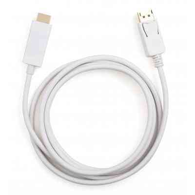 Кабель мультимедійний DisplayPort M to HDMI M 1.8m Vinga (VCPDPHDMI1.8WH) Вінниця