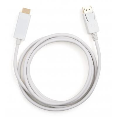 Кабель мультимедійний DisplayPort M to HDMI M 1.8m Vinga (VCPDPHDMI1.8WH) Вінниця - фото 2