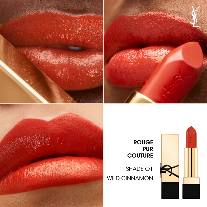 Помада для губ Yves Saint Laurent Rouge Pur Couture Caring Satin Lipstick O1 Wild Cinnamon Слов'янськ - фото 3