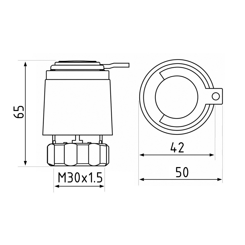 Thermo Alliance Forte Сервопривод 230В, M30x1,5, тип закритий. (NC) TAF347 Київ - фото 7
