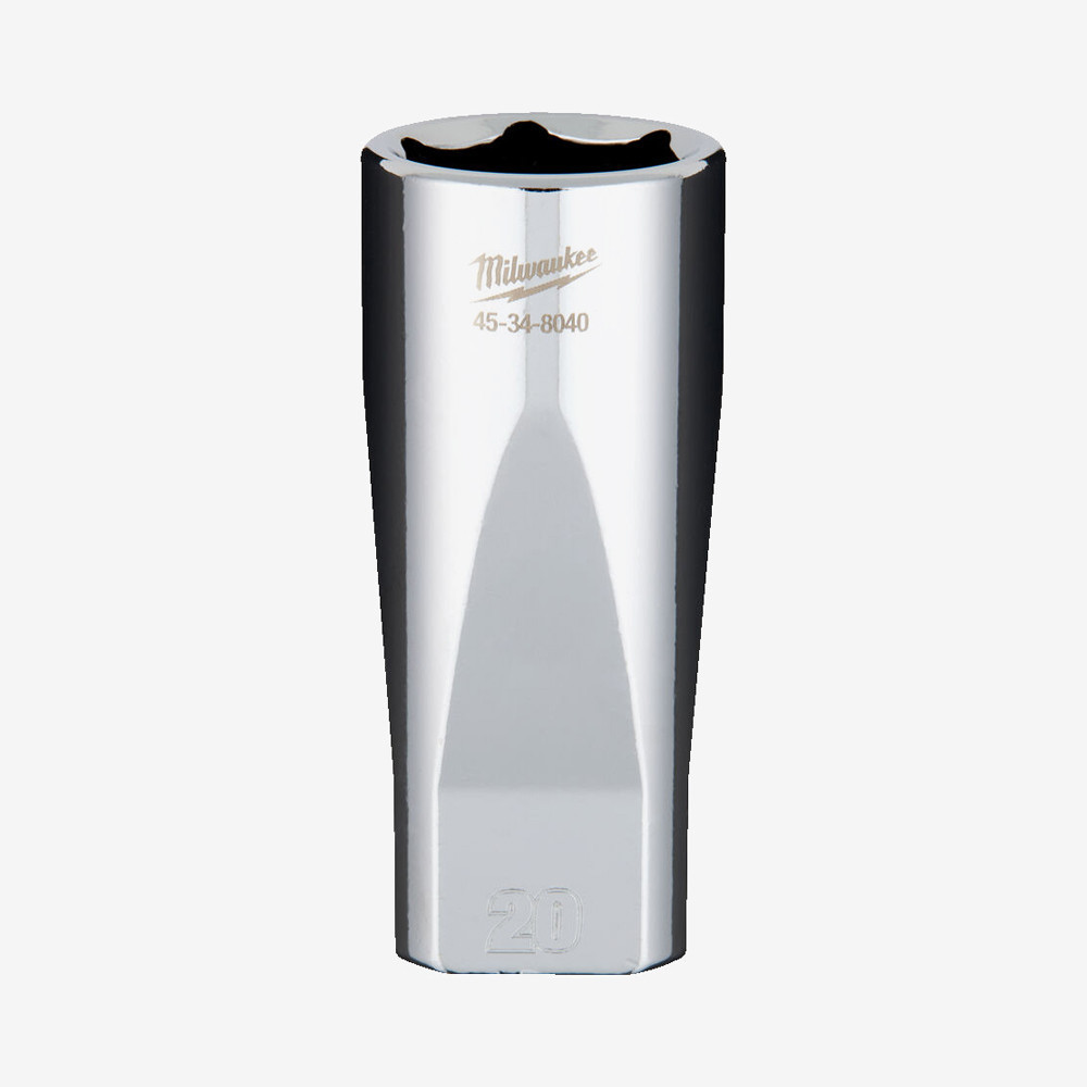 Головка хромована метрична подовжена 3/8'' MILWAUKEE, 20мм Одеса - фото 1