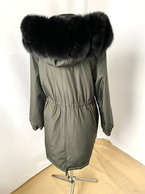 Парка женская мех песца Хаки р44 75см Харьков - изображение 3