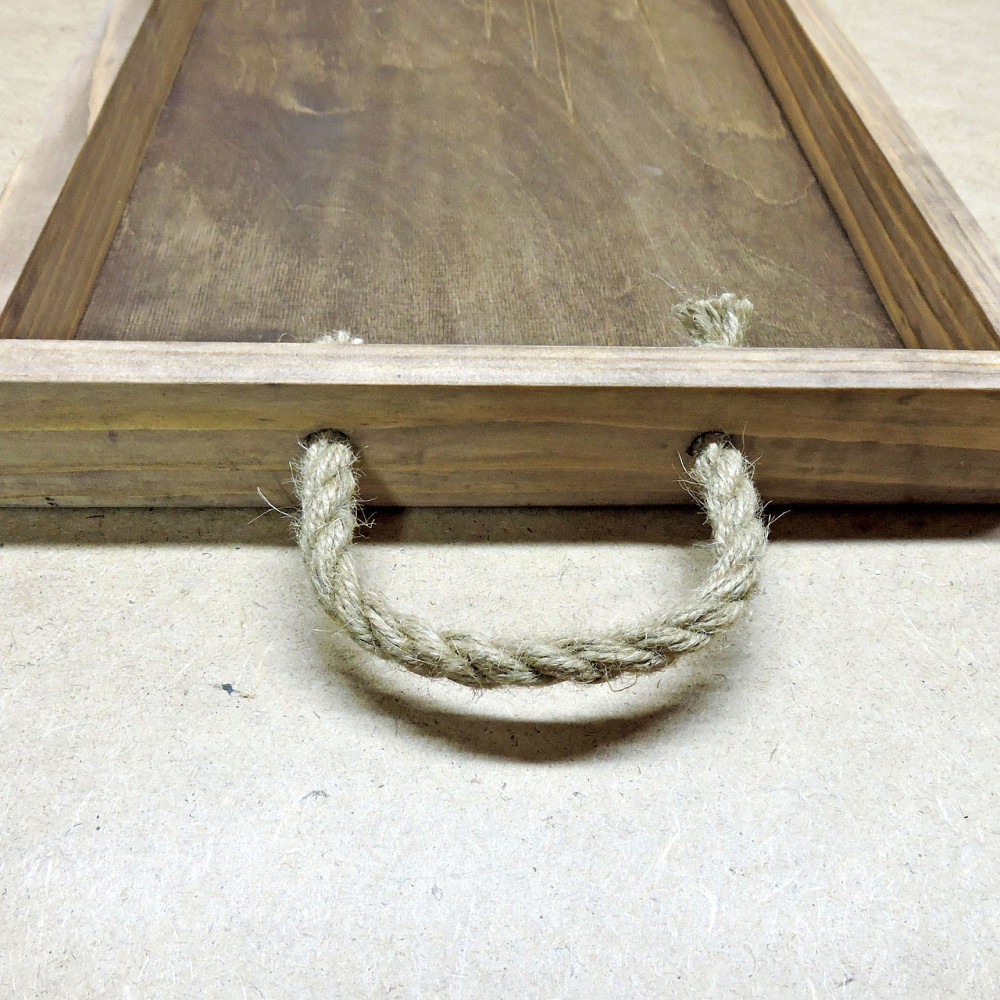 Піднос дерев'яний "Шарлеруа 50х27" махагон Миколаїв - фото 8