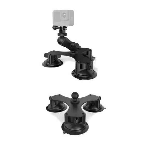 Присоска потрійна для екшн-камери із шарніром AC-Prof GP379 Київ