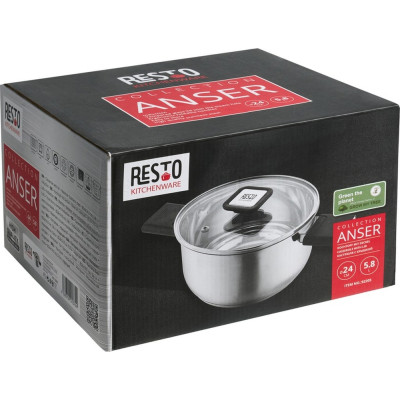 Каструля Resto Anser 24 см 5.8 л (92205) Вінниця - фото 7