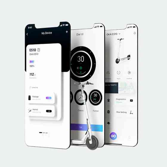 Электросамокат OKAI ES10-NEON Lite White 30 км Киев