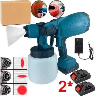 Аккумуляторный краскопульт 2 аккумулятора JK-SG1 Коломия - фото 4