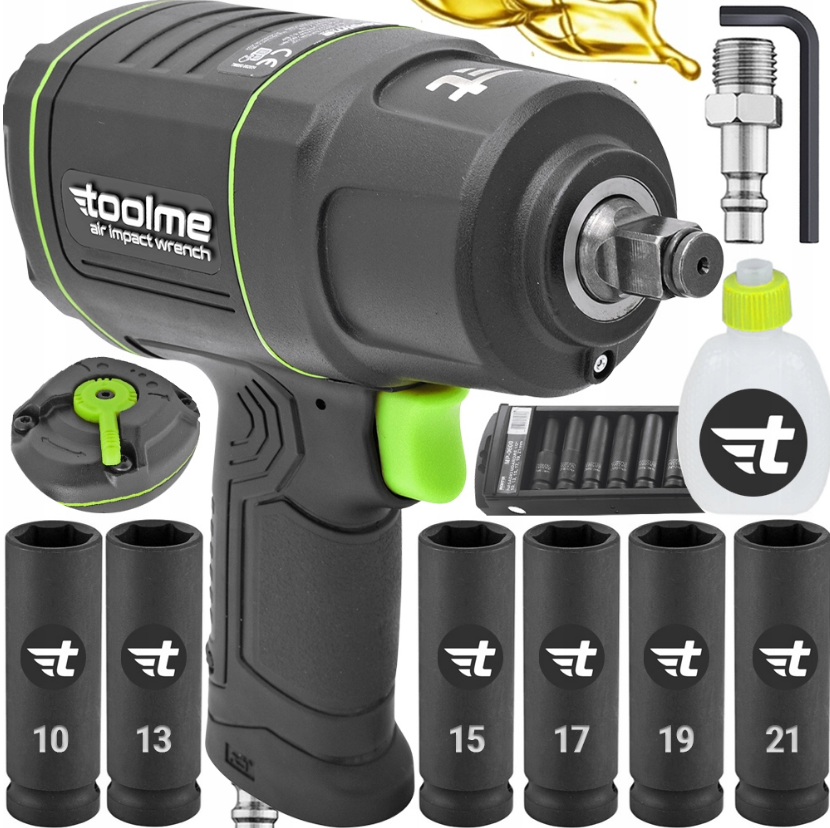 Гайковерт пневматичний ударний 1850Нм 1/2'' Toolme (Польща) Київ - фото 1