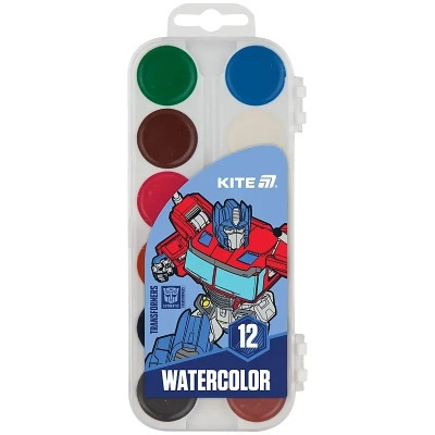 Акварельные краски Kite Transformers 12 кольорів (TF25-061) Винница - изображение 1
