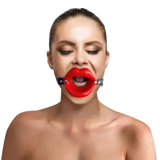 Кляп-розширювач у формі губ Art of Sex – Gag Lips, натуральна шкіра Львів
