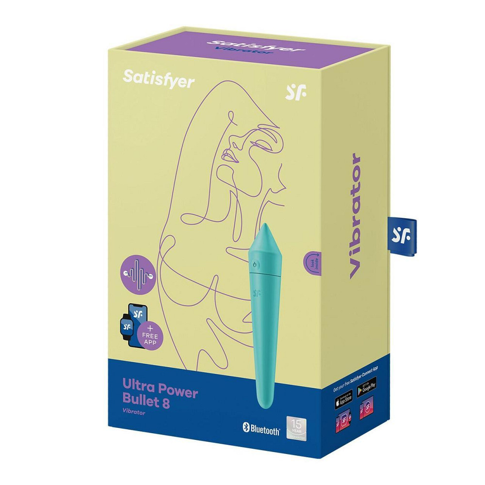 Смарт мини-вибратор Satisfyer Ultra Power Bullet 8 Turquoise Sex Aura Киев - изображение 6