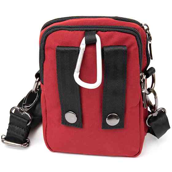 Сумка на пояс нейлон Vintage 20647 Красная Киев