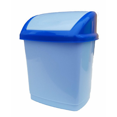 Контейнер для мусора Горизонт Домик Голубой 9 л (гор-02036/блакитний) Винница - изображение 1