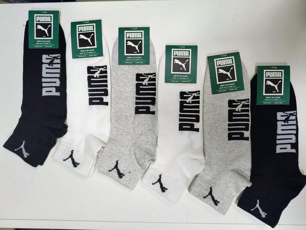 Чоловічі шкарпетки Puma в наборі по 6 шт. Шкарпетки з бавовни 6 шт. в уп. Розмір 41-45 Київ - фото 2