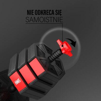 Набор штанга+гантели HMS SGC20 - 20 кг/черно-красный Киев - изображение 4