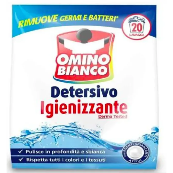 Стиральный порошок универсальный Omino Bianko Detersivo Igienizzante 20 стирок 1100 г Львов - изображение 1