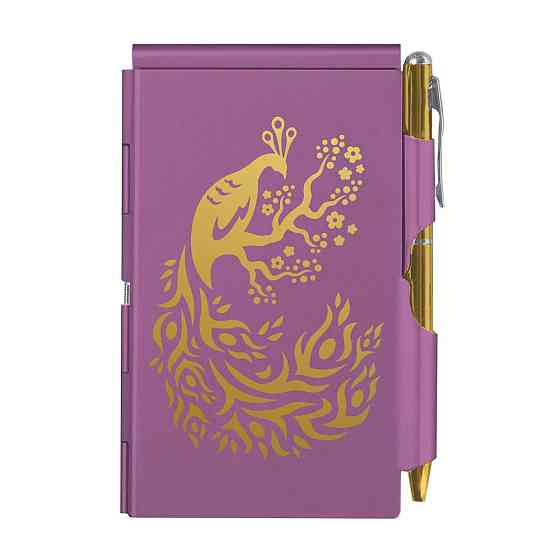 Карманный блокнот с ручкой Troika Peacock Ровно