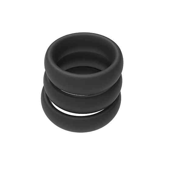 Набір ерекційних кілець - Erospace Men’s Play Set Of 3 Cock Rings B9 Sex Aura Київ