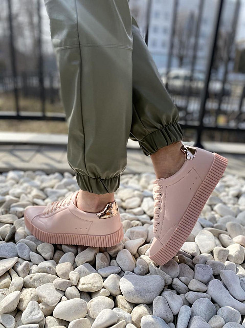 Vices Кросівки жіночі VICES 7170-20 пудра (весна-осінь, еко-шкіра) (1471) 37р.38р.39р. Коломия - фото 8