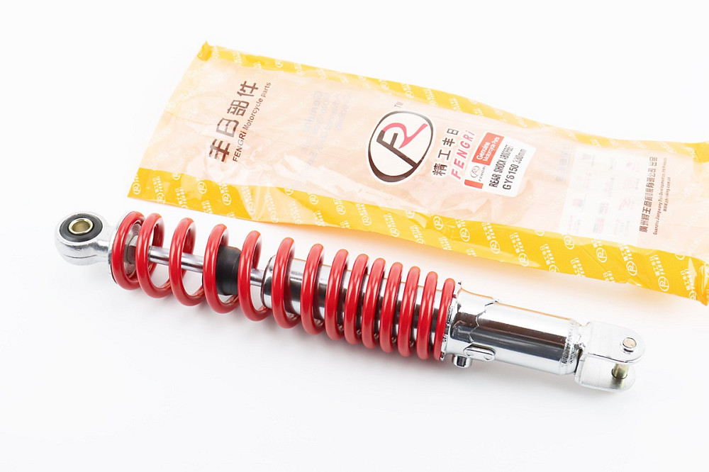 Амортизатор задній GY6 - 325мм*d50мм (втулка 10мм / вилка 8мм) регул., червоний, від 3шт -8% Київ - фото 1