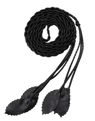 Пояс черный плетние женский Листья Киев - изображение 1