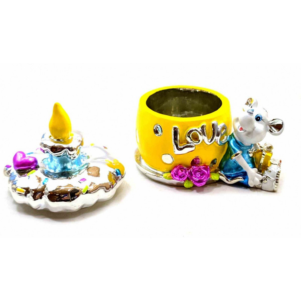 Скринька сувенір з кераміки Мишка Київ - фото 2