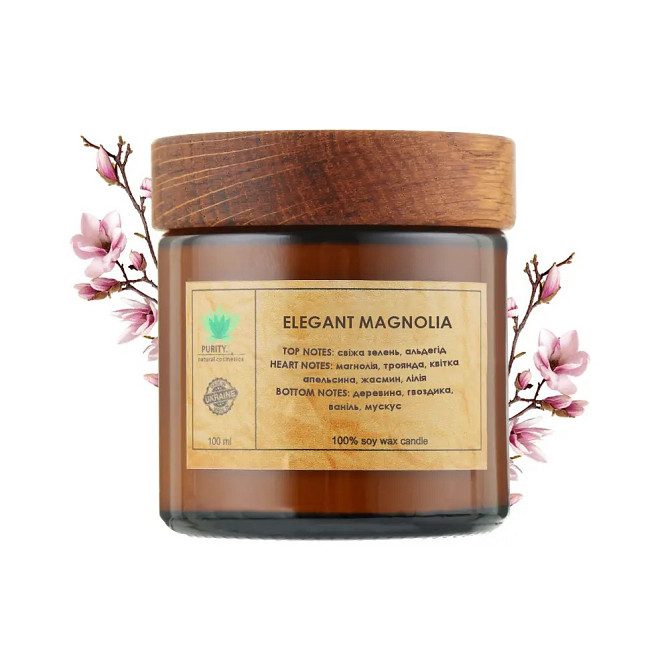 Аромасвеча Elegant magnolia M PURITY 100 г Киев - изображение 1