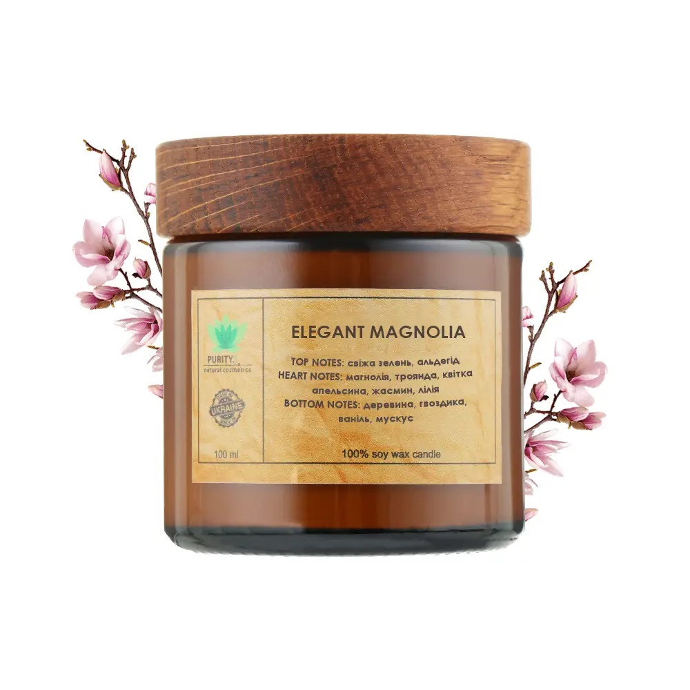 Аромасвічка Elegant magnolia M PURITY 100 г Київ - фото 1