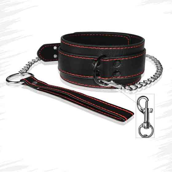 Ошейник с поводком OBROŻA COLLAR Sex Aura Киев