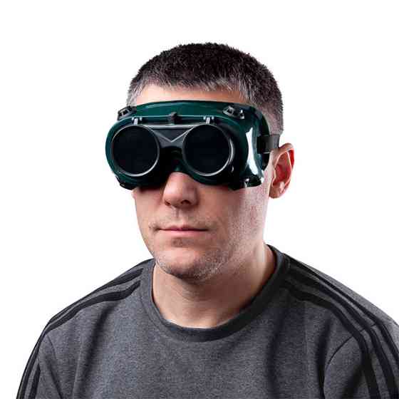 Окуляри зварювальника INTERTOOL SP‑0023, захист від УФ та ІЧ променів, світлофільтр Г2 окуляри зі світлозахисним склом Львів