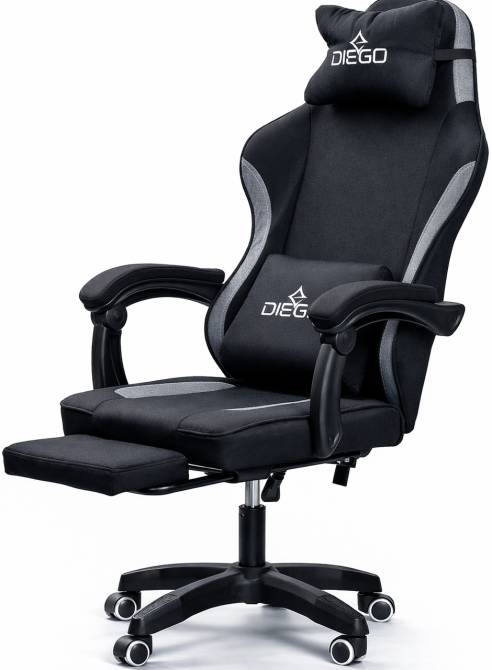 Кресло геймерское DIEGO Soft Black Киев - изображение 2