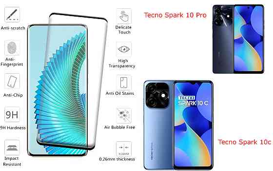 Захисне скло HyperGlass Pro для Tecno Spark 10 Pro (KI7), Spark 10c – максимальна чутливість та захист Київ