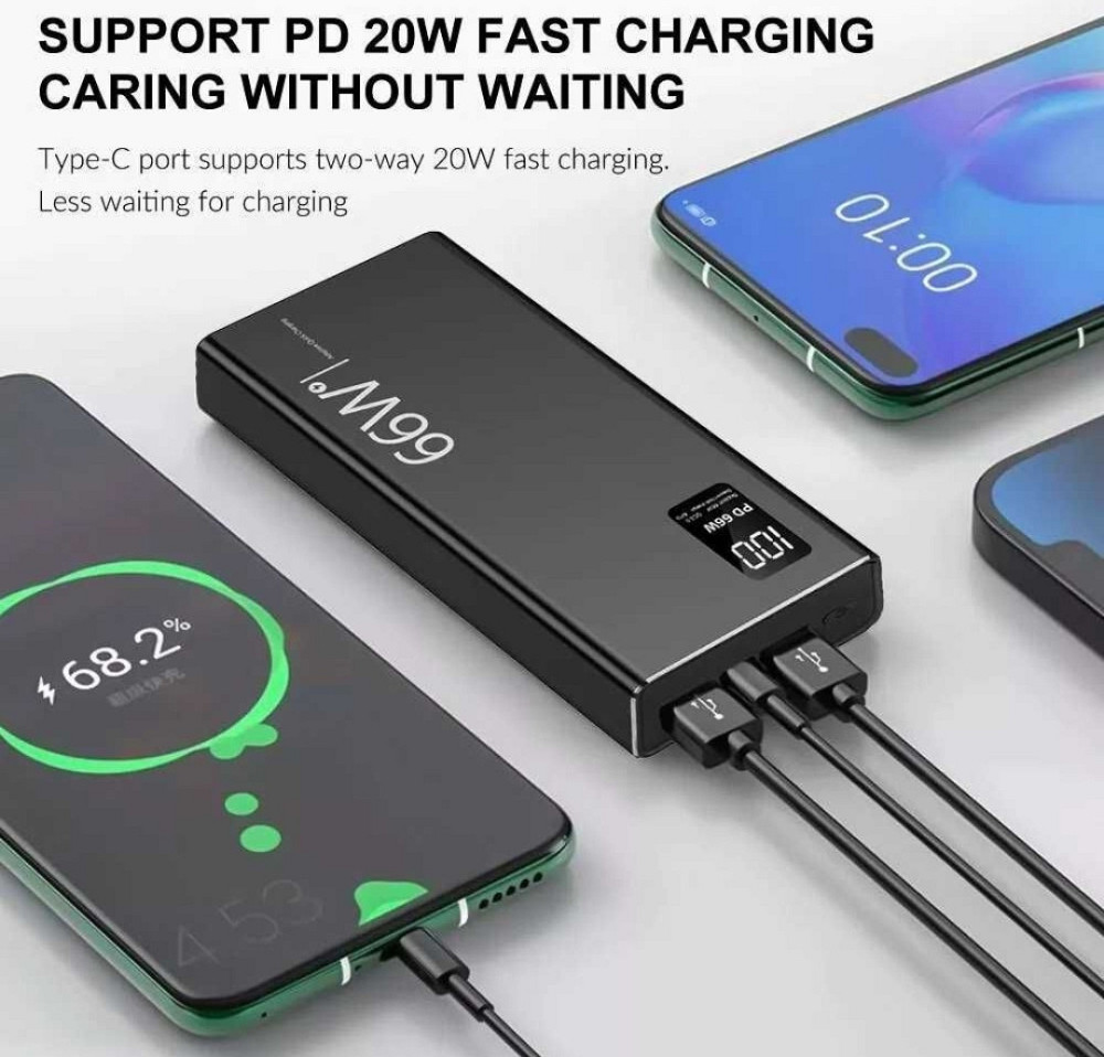 PowerBank(Павербанк)  со сверхбыстрой зарядкой  на 40000 mAh 66W. Киев - изображение 5