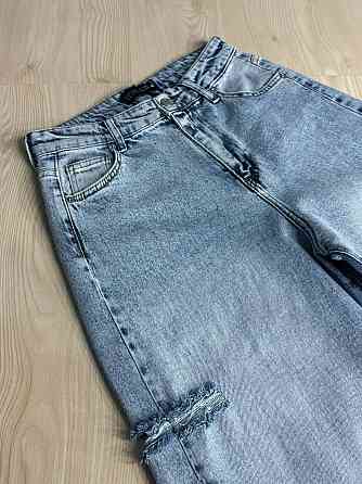 Джинси жіночі Liuzin 3110-3119 baggy comfort банани рвані стрейчеві блакитні, блакитний, 26, 26, 72 см, 99 см Київ