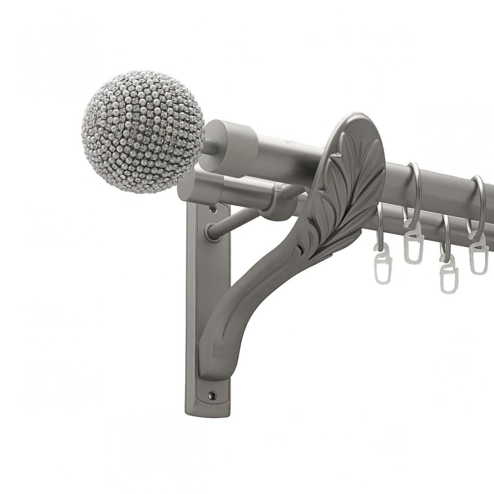 Карниз Orvit Карера металевий дворядний ретро гладка труба кільце металеве Сатин 25\19 мм 160 см (00-00021843) Львов - изображение 1