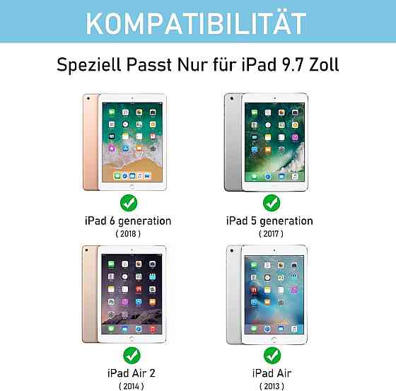 Чехол со съемной клавиатурой Bluetooth JADEMALL iPad 9.7 2018/ iPad 9.7 2017/ iPad Air 2/ iPad Air/ iPad Pro 9.7 Днепр