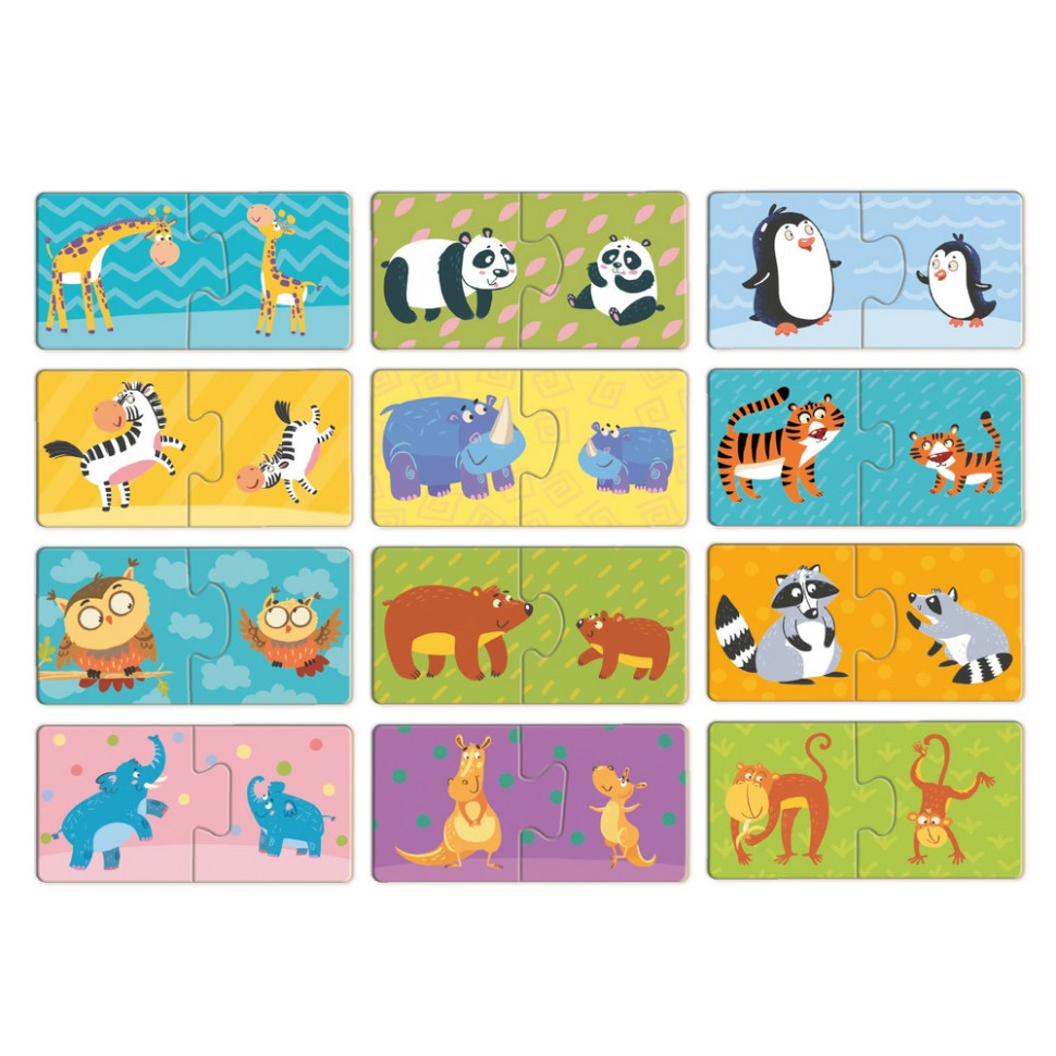 Дитячий пазл "ДУО-Мама і малюк" 300692, 24 елемента Вінниця - фото 3