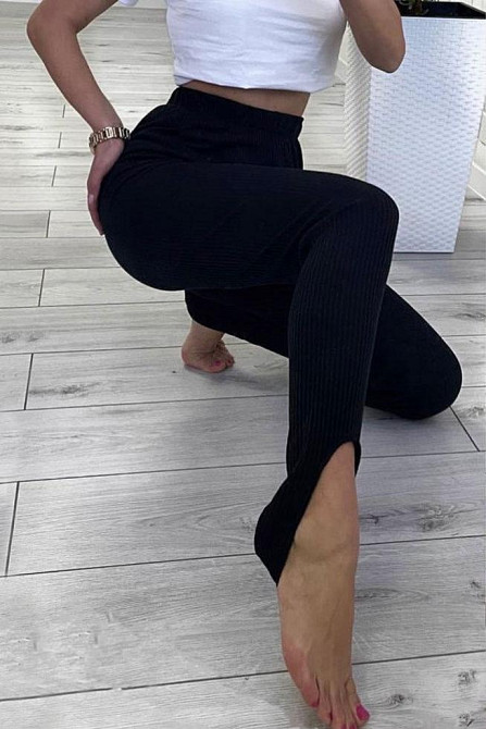 Трикотажные лосины рубчик со штрипками Toffee Киев - изображение 8