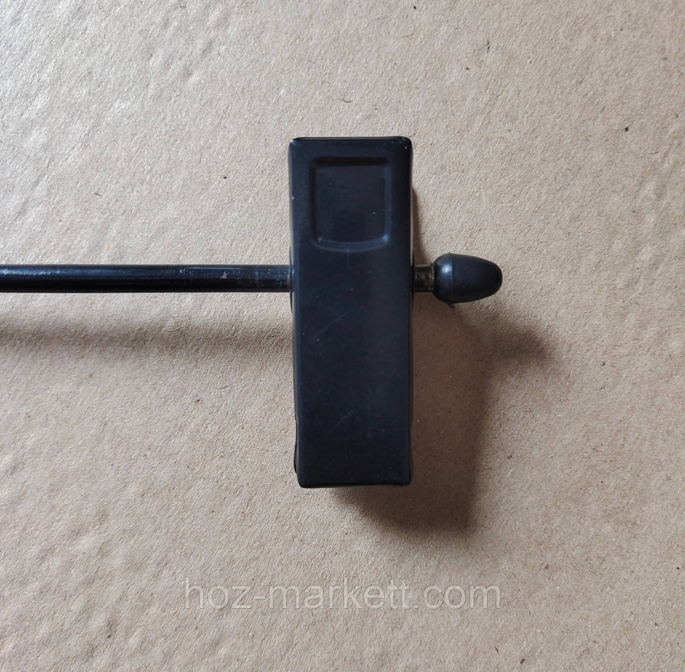 Плічка вішалки тремпеля чорні брючні прищіпка і гачок 35 см 10 шт в уп Харків - фото 4