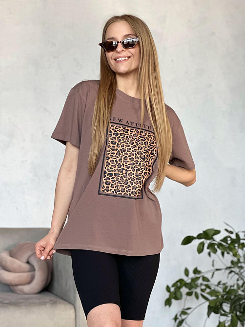 Летний спортивный костюм с принтом леопард Faster Киев - изображение 5